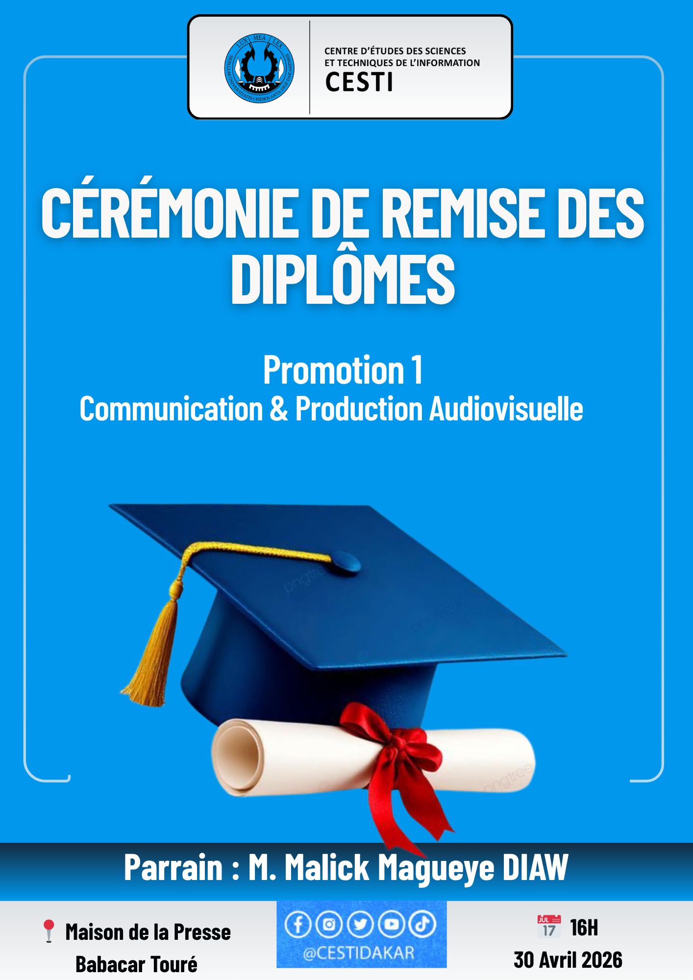 Cérémonie de Remise des diplômes